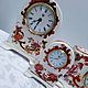 Винтаж: Шикарные интерьерные часы Mandalay Red   Mason's  Англия. Часы винтажные. la_buffet_vintage. Интернет-магазин Ярмарка Мастеров.  Фото №2