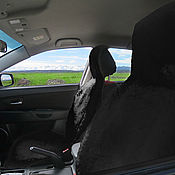 Sheepskin seats for car seats, 2 pcs, (No. №755)