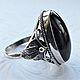 Melloni ring-black tourmaline, 925 silver. Rings. masterskai. My Livemaster. Фото №5