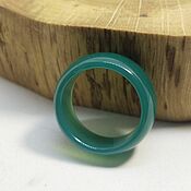 Украшения handmade. Livemaster - original item 17.75 r-r Ring green tinted agate (ZTA1775). Handmade.