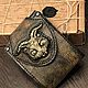 Order Steampunk cat leather purse . Steampunk purse. FamilySkiners. Livemaster. . Wallets Фото №3