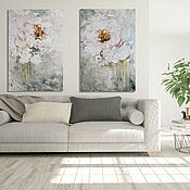 Картины и панно handmade. Livemaster - original item White Interior Painting Large paintings on a white wall.. Handmade.