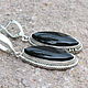 Jenna Jewelry Set with Obsidian in Silver SP0137. Jewelry Sets. Sunny Silver. My Livemaster. Фото №4