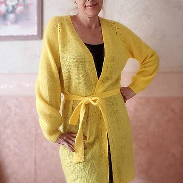 Одежда ручной работы. Ярмарка Мастеров - ручная работа Норковый кардиган. Handmade.