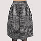 Black and white cotton classic MIDI skirt. Skirts. Yana Levashova Fashion. My Livemaster. Фото №6