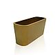 Кашпо металлическое TEMPACHE 40x18x15х18 см, 10л, золотое, Вазоны садовые, Москва,  Фото №1