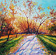 'Autumn miracle' - oil painting 24h30. Pictures. Natalia Sidorova - Painting. Online shopping on My Livemaster.  Фото №2