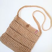 Сумки и аксессуары handmade. Livemaster - original item Bag-tablet: Eco-bag made of jute. Handmade.