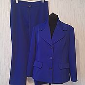 Одежда handmade. Livemaster - original item jackets: Women`s suit with trousers ,,Cornflower blue