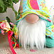 Order Flower Gnome interior toy, as a gift to a girl. CozyGnomes. Livemaster. . Fun Фото №3