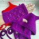 Заказать Шапочка Эльфа и ажурные тонкие митенки. Korolek_knitting. Ярмарка Мастеров. . Комплекты головных уборов Фото №3