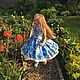 American cotton dress ' Blooming petunias', Dresses, Ivanovo,  Фото №1
