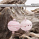 Order Pink ice - earrings beads lampwork - silver plated findings. Branzuletka (Branzuletka). Livemaster. . Earrings Фото №3