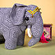 Stuffed Animals: Indian elephant African elephant, Interior doll, Moscow,  Фото №1