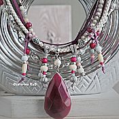 Украшения handmade. Livemaster - original item Short multi-row necklace with a pendant 