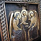 Icon the old Testament Trinity, 60*58 cm beech hand job. Icons. Unique items made of wood, handmade. Online shopping on My Livemaster.  Фото №2