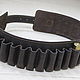 Belt bandolier for 25 rounds. Gifts for hunters and fishers. Meten&Co. Online shopping on My Livemaster.  Фото №2