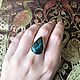 Order Amazon ring with Shattuckite, 925 sterling silver, size 18.25-18.5. marusy-1 (Marusy-1). Livemaster. . Vintage ring Фото №3