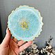 Набор сервировочная тарелка и подставки для бокалов. Декор. Блюдо. resin_shine_decor Ольга Изделия из эпоксидной смолы. Декор. Ярмарка Мастеров.  Фото №4