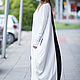 Черно-белое, длинное платье  из хлопка - DR0139PM. Платья. EUG FASHION. Ярмарка Мастеров.  Фото №6