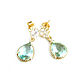 Mint earrings, earrings with cubic zirconia stylish Mint mood. Earrings. Irina Moro. My Livemaster. Фото №6