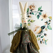 Куклы и игрушки handmade. Livemaster - original item Bunny with a decorative pillow. Handmade.