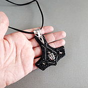 Фен-шуй и эзотерика handmade. Livemaster - original item Talisman pendant black Mjolnir with skull, witch amulet raven and hammer. Handmade.