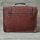 Briefcase handmade of genuine leather. Brief case. bak16rus. Online shopping on My Livemaster.  Фото №2