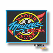 Материалы для творчества handmade. Livemaster - original item Honda Magna patch chevron patch honda magna. Handmade.