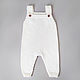 Вязаный полукомбинезон для новорожденных. Комбинезоны детские. MELISSA for baby. Интернет-магазин Ярмарка Мастеров.  Фото №2