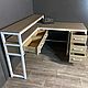 Стол угловой в стиле лофт, с ящиками,  из массива лиственницы. Столы. EasyLOFT. Ярмарка Мастеров.  Фото №4