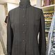 Blusa de algodón Victoriano (negro sobre negro). Blouses. Moda No Time. My Livemaster. Фото №4