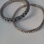 Винтаж handmade. Livemaster - original item Vintage bracelets:Stretch bracelet with crystals. Handmade.