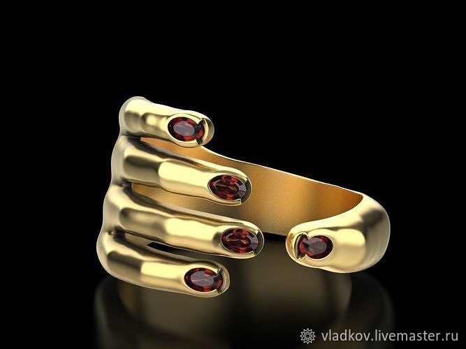  Восковая модель кольца "Рука", Кольца, Белгород,  Фото №1