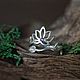 Lotus, a silver ring with a Lotus flower. yoga, Rings, Tver,  Фото №1
