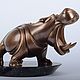 Статуэтка Hippopotamus (речная лошадь) бронзовая статуэтка бегемота, Статуэтки, Москва,  Фото №1