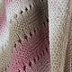Shawl beige pink (the traditional Danish shawl), Shawls, Tver,  Фото №1