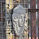 Garden mask of the virgin, facade bas-relief of a mythical face. Interior masks. Decor concrete Azov Garden. My Livemaster. Фото №7