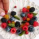 Bracelet 'Berry platter', Bead bracelet, Troitsk,  Фото №1