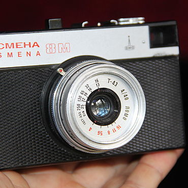 Винтаж ручной работы. Ярмарка Мастеров - ручная работа Фотоаппарат СМЕНА SMENA 8M Объектив ЛОМО Т-43  4/40mm Lomography №5. Handmade.