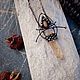 Citrine crystal and solar Labrador pendant (p-061-02). Pendants. #Ofel_way. My Livemaster. Фото №5