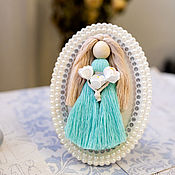 Для дома и интерьера handmade. Livemaster - original item Doll Macrame. Bride Wedding gift. Handmade.