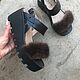 Босоножки BOHEMIA с мехом норки. Босоножки. SL shoes. Интернет-магазин Ярмарка Мастеров.  Фото №2
