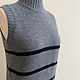 Заказать Кашемировый топ в полоску, 100% кашемир. FAVORITE KNITWEAR (Наталья). Ярмарка Мастеров. . Топы Фото №3