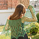 Emerald Minishal openwork knitted linen, Capes, Borskoye,  Фото №1