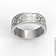 Wedding ring 'Symbol of Love' white gold 585, diamonds. Engagement rings. Jewelry Laboratory Alter Ego. My Livemaster. Фото №6