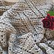 Ажурный палантин Халва из конопли. Палантины. Мастерская Смех Викуньи. Ярмарка Мастеров.  Фото №12
