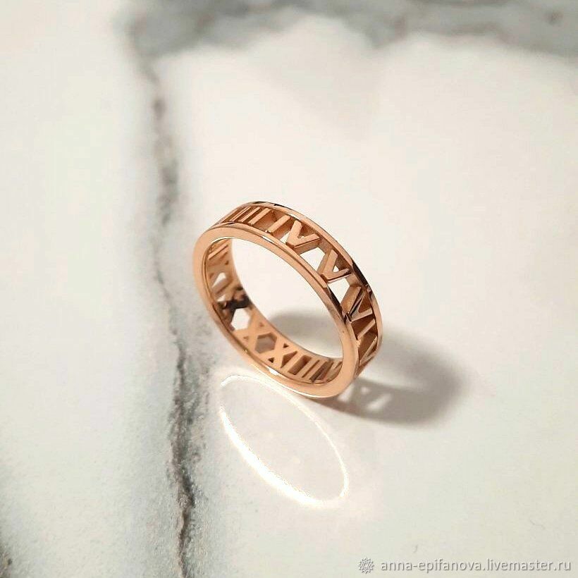 Tiffany roman numeral ring discount