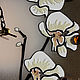 Часы "Нежность орхидеи 2". Часы классические. Лариса Beatriche. Интернет-магазин Ярмарка Мастеров.  Фото №2