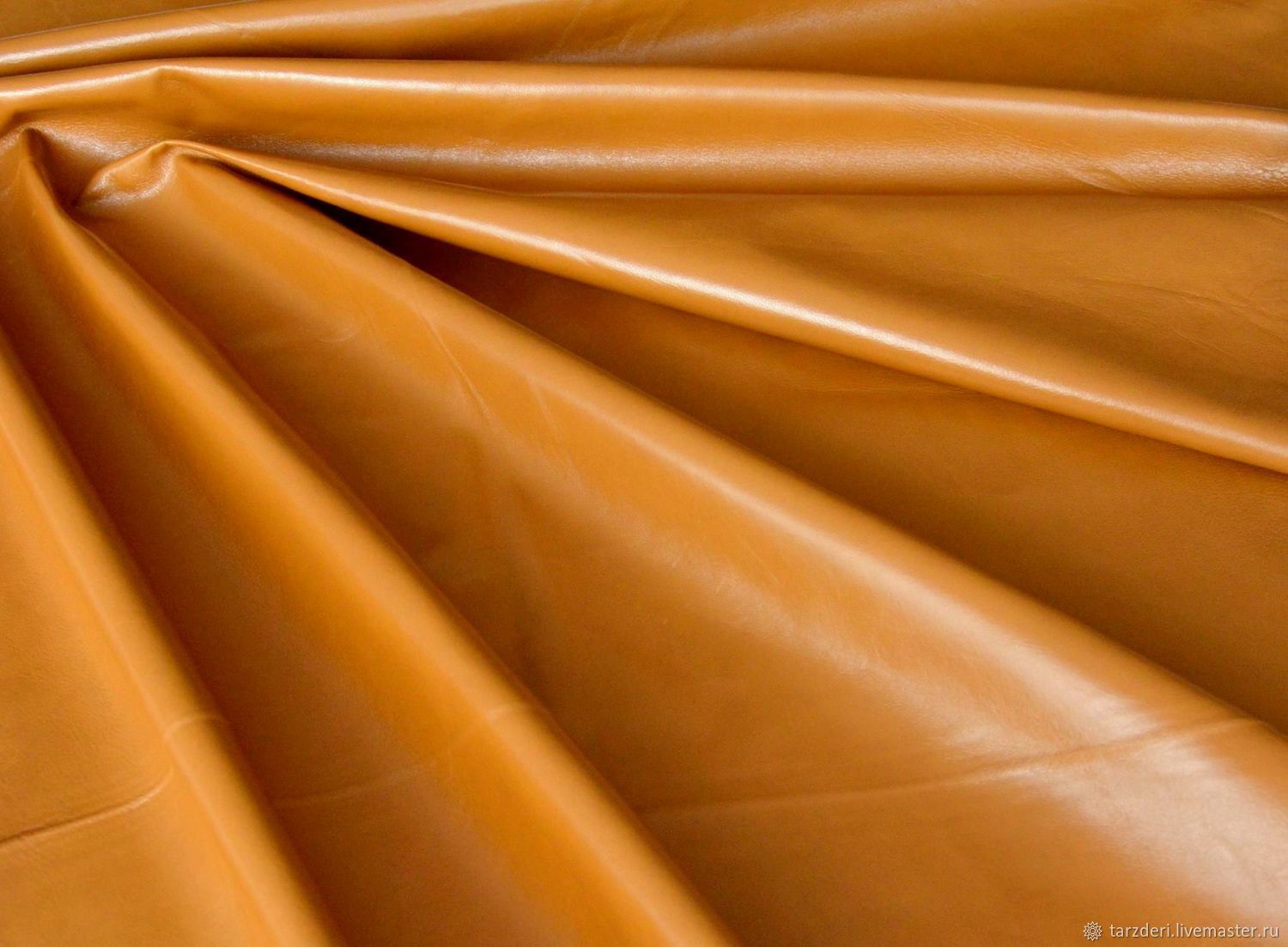Genuine leather Mustard-brown 0,4 mm, Leather, Ankara,  Фото №1